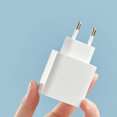 Carregador de rede rápida xiaomi travel carregador combo USB / USB-C 33W PD Biała