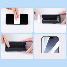 Tvrdé sklo Celá obrazovka s montážnym rámom pre iPhone 14 plus 6.7 ''