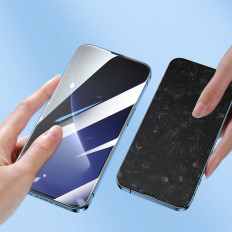 Karastatud klaasiga täisekraan koos paigaldusraamiga iPhone 14 pluss 6.7 '' '