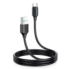 USB uzlādes un pārraides kabelis - USB tips C 3A 1m melns