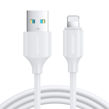 Kabel za nakladanje in prenos podatkov iPhone USB - Lightning 2.4a 2m bela