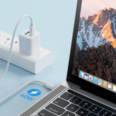 Kabel USB-C-kabel - USB-C 480MB / s 60W 1M vit