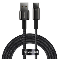 Starkes Kabel-Wolfram-Gold-USB-Kabel - USB-C 480MB / s 100W 2M schwarz