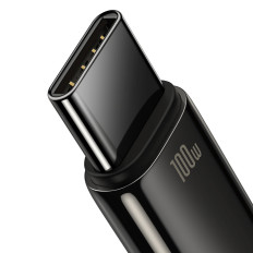 Cavo USB in oro a tungsteno per cavo forte - USB-C 480 MB / S 100W 2M nero
