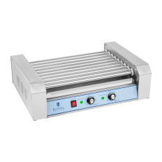 Rullstång med rullrullgrill. Värmare för korv 9 rullar