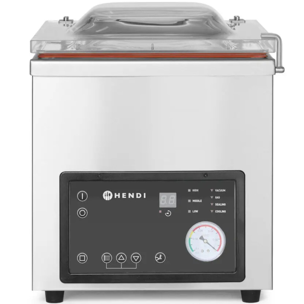 Máquina de embalagem do alimento ventricular da linha Profi para grandes porções 350mm 750w - Hendi 975275