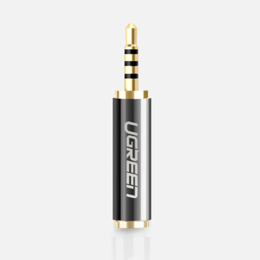 Adapter adapterja adapterja 2.5mm Moški v Jack 3.5mm Ženska črna