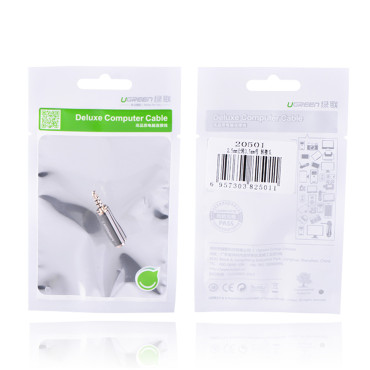 Adapter adapterja adapterja 2.5mm Moški v Jack 3.5mm Ženska črna