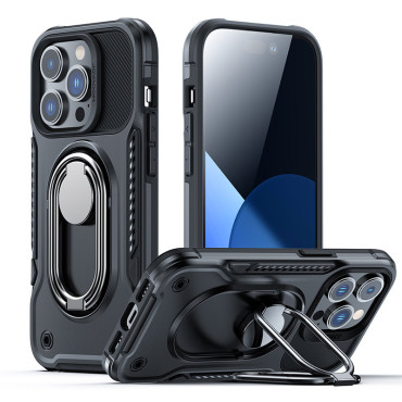 Θήκη για το iPhone 14 Pro θωρακισμένο κάλυμμα με τη θήκη δαχτυλίδι λαβής
