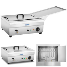 Friggibile friggitrice per ciambelle di pesce con uno scaffale per gocciolamento 3200W 230V 14L