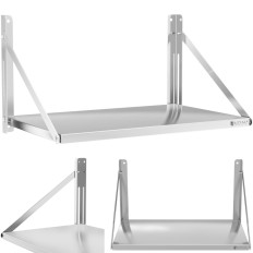 Wandregal faltbar Edelstahl 80x45cm