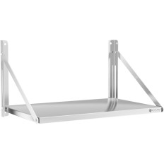 Estante de pared de acero inoxidable plegable 80x45cm