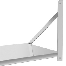 Wall shelf Foldable stainless steel 80x45cm