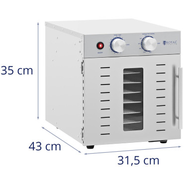 Professionell torktumlare Dehydrator för mat 8 GRATES 29x29cm 22L 800W