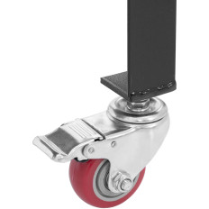 Mobilmonteringsbord med hylle opp til 544 kg 91x46cm