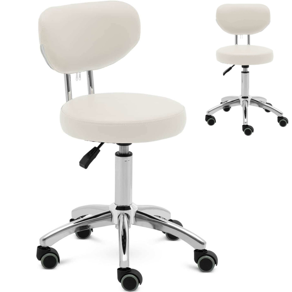 Ascona kosmētikas krēsls, kas balstīts uz ceļa - bēšs