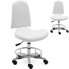 Rue cosmetic chair based on a driving basis - white