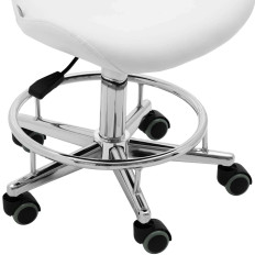 Rue cosmetic chair based on a driving basis - white