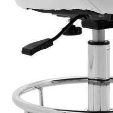Rue cosmetic chair based on a driving basis - white