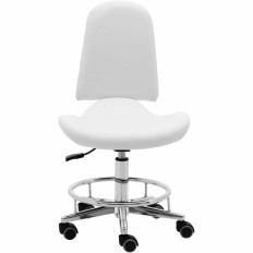 Rue cosmetic chair based on a driving basis - white
