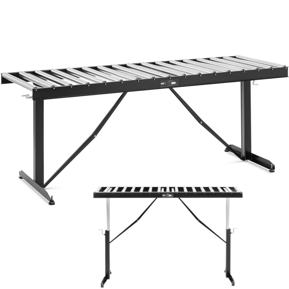 Alimentador de rodillos con ajuste de altura de hasta 200 kg 17 rollos 540x35mm 178cm