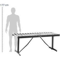 Rullmatare med höjdjustering upp till 200 kg 17 rullar 540x35mm 178cm