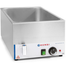 Bemar à immersion électrique à eau pour GN1/1 150mm avec robinet - Hendi 238912