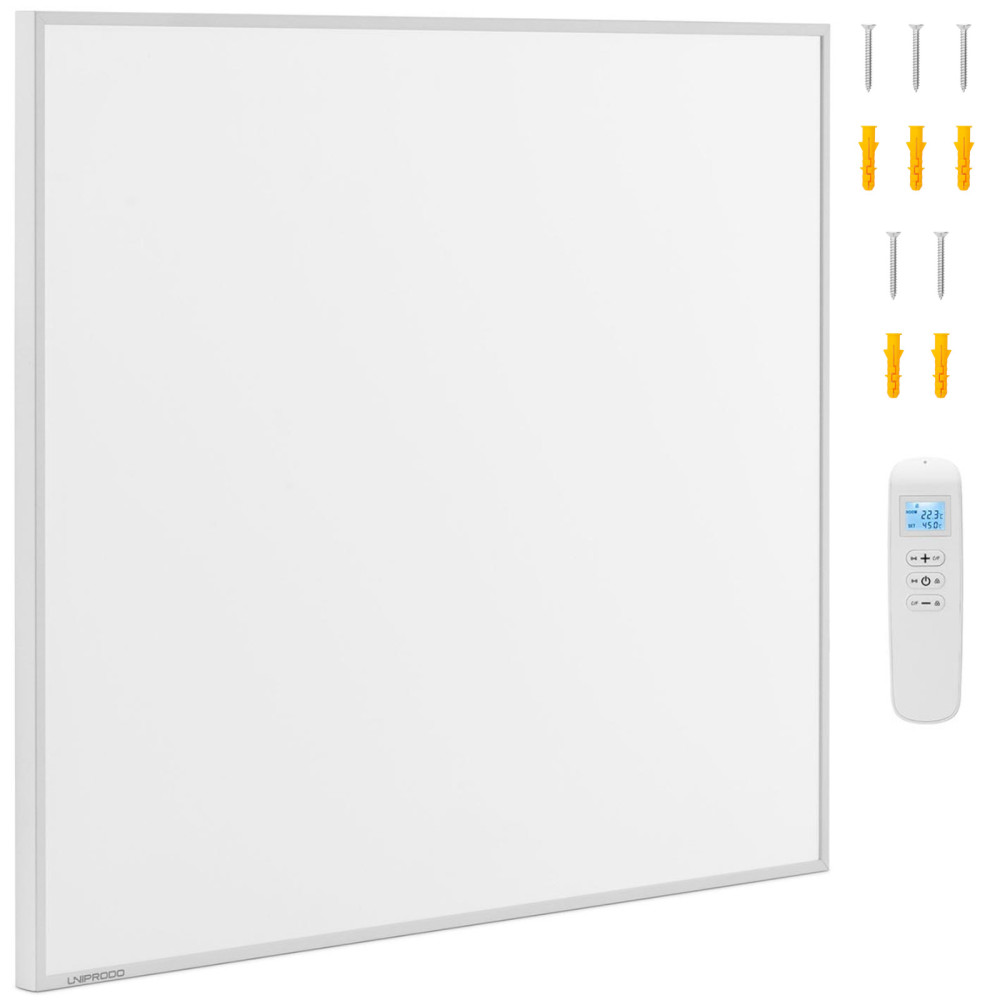 Šildymo skydelis. Infraraudonųjų spindulių radiatorius ant sienos 70x60cm 450W