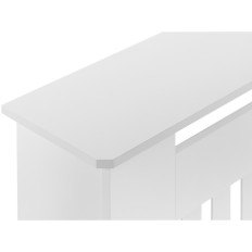 Couverture de masques pour radiateur de logement de radiateur 152x82cm blanc