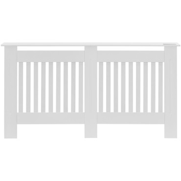 Masker Skydd för radiatorhus Radiator 152x82cm Vit