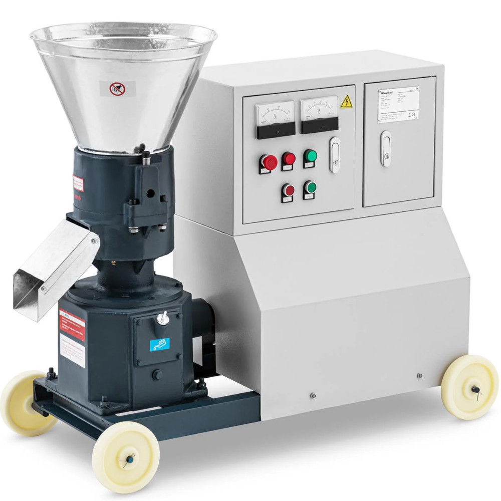 Peleiarka granulátor elektromos motorral ellátott takarmányhoz 7.5kw 200-300 kg / h