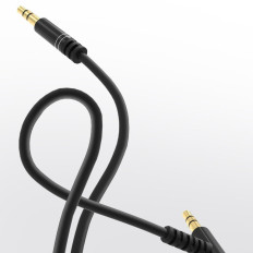 AUX AUX AUX AUX KABELY AUX KABEL 3.5mm 1m čierna