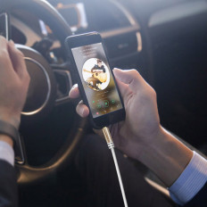 Aux aux aux aux kabel aux kabel 3.5mm 1m crno