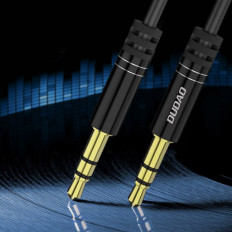 Stretchable Cable Audio Cable Aux Mini Jack 3.5mm Jarná 150 cm čierna