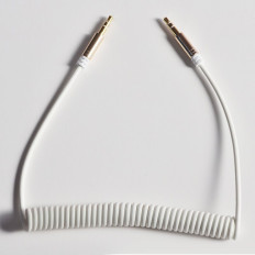 Stretchable Cable Audio Cable Aux Mini Jack 3.5mm Jarná 150 cm čierna