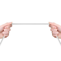 Câble de câble pour iPhone USB - Lightning 2.1A 2m Blanc