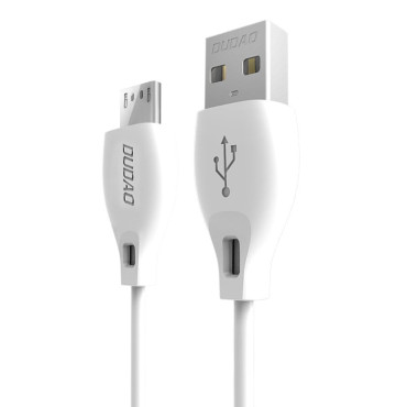 USB-kabelkabel - Micro USB 2.4a 1m vit