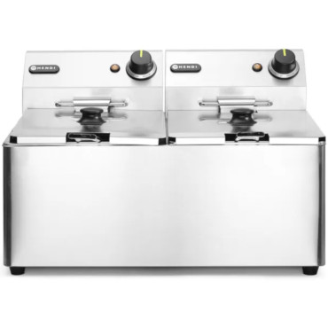 Double-klases fryer virtuves līnija 7kw 230V 2 x 8l - Hendi 205839
