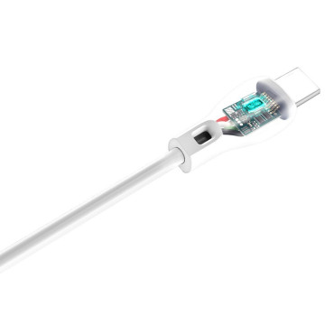 USB kabelski kabel - USB-C 2.1A 1M bela