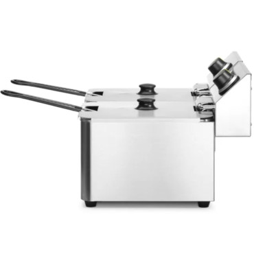 Linha de cozinha de fritadeira gastronômica 6KW 230V 2 x 4L - Hendi 205846