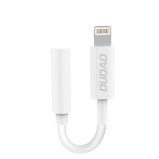 Adattatore adattatore audio per cuffia per iPhone con fulmine su mini jack da 3,5 mm bianco