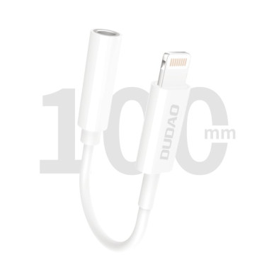 Adaptador Adaptador de Áudio para Headphone de Iphone com relâmpago no mini jack 3,5 mm branco