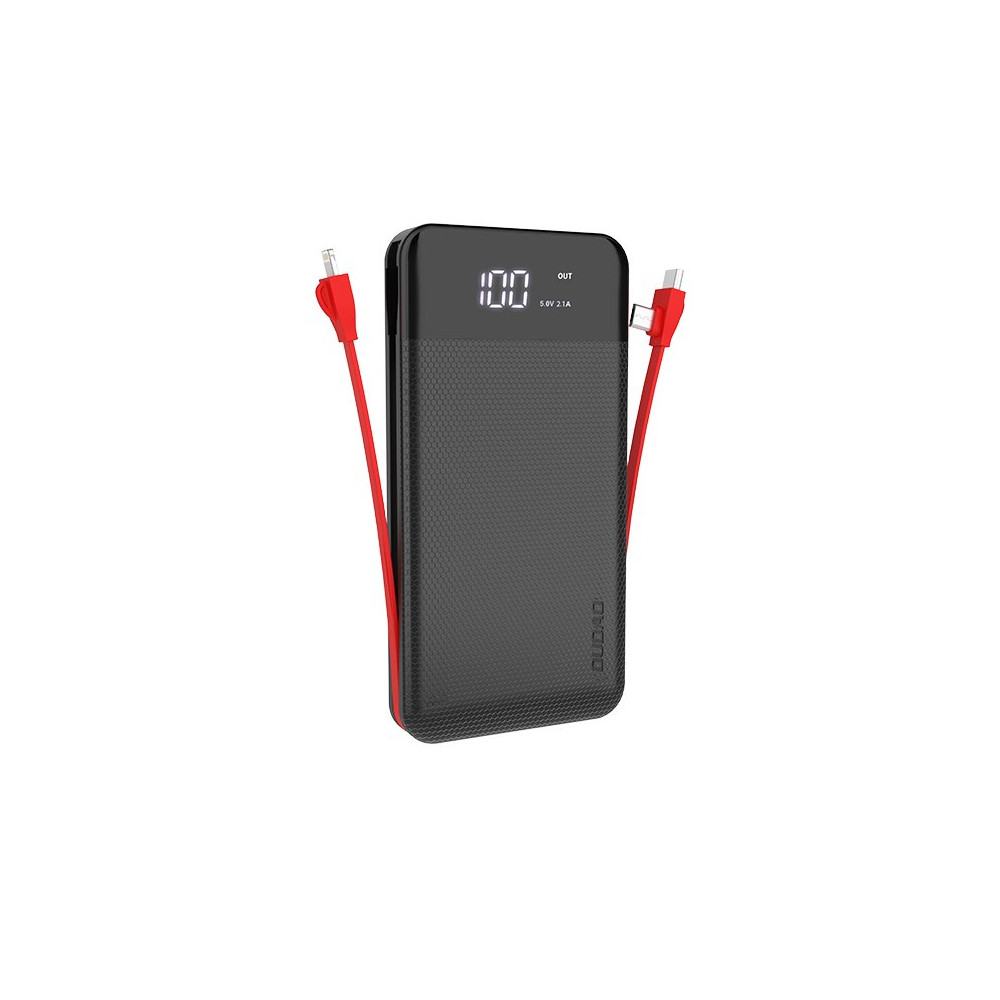 POWERBANK 10000MAH 2A + 3IN1 LIGHNLNING USB-C MICRO USB 3A ČIERNY