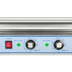 Ρολό σχάρας με καπάκι roller grill θερμαντήρας για λουκάνικα 5 ρολών