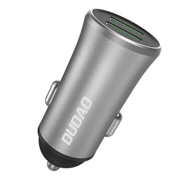 Carregador de carro inteligente R6S 2X USB 3.4A prata