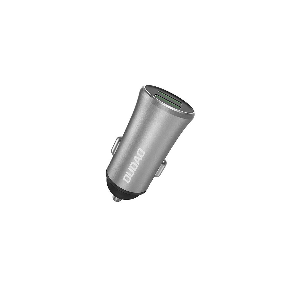 Carregador de carro inteligente R6S 2X USB 3.4A prata