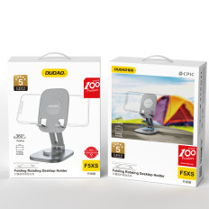 Teleskopstativ Folding Stand On Phone Tablet F5XS Grå