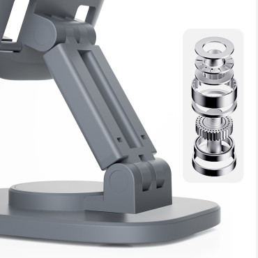 Telescopische standaard vouwen staan op telefoon Tablet F5XS Grijs