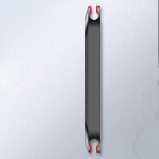 Self-adhesive car magnetic handle on black dashboard