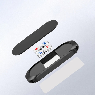 Självhäftande bilmagnetiskt handtag på svart instrumentbräda